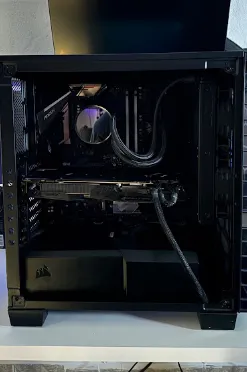 PC del cliente, vista frontal